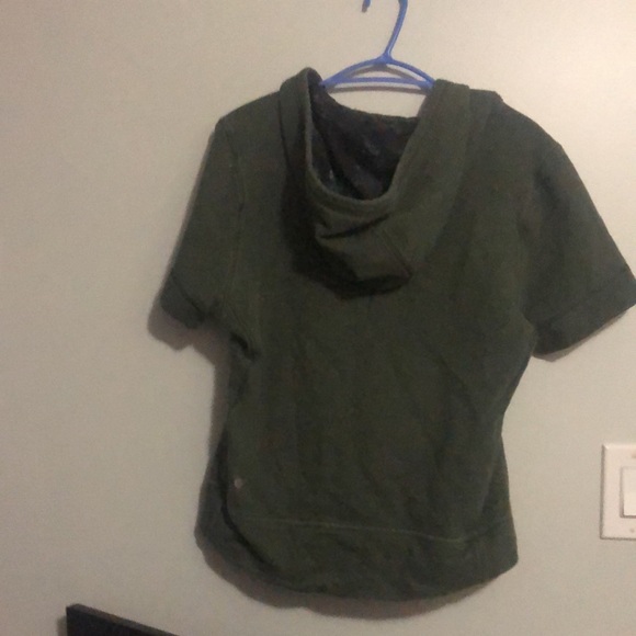 Dark green sleeveless hoodie - Picture 4 of 6